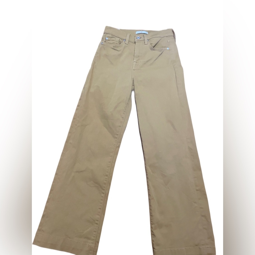 7 For All Mankind Gold Alexa Ankle Crop Jeans